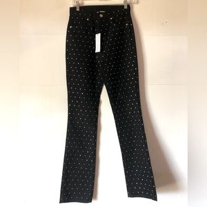 Gianni Bini Women’s 25 jeans glitzy club rhinestone stretch cocktail Y2K party